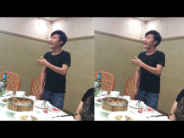 高手在民间啊!小哥聚餐时受朋友邀请清唱一下,没想到一开口竟然唱成了演唱会现场!